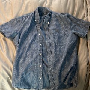 Blue dotted Bonobos short sleeve button down